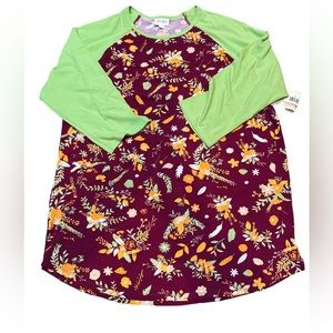 NWT Lularoe Randy Baseball Style Top 2XL